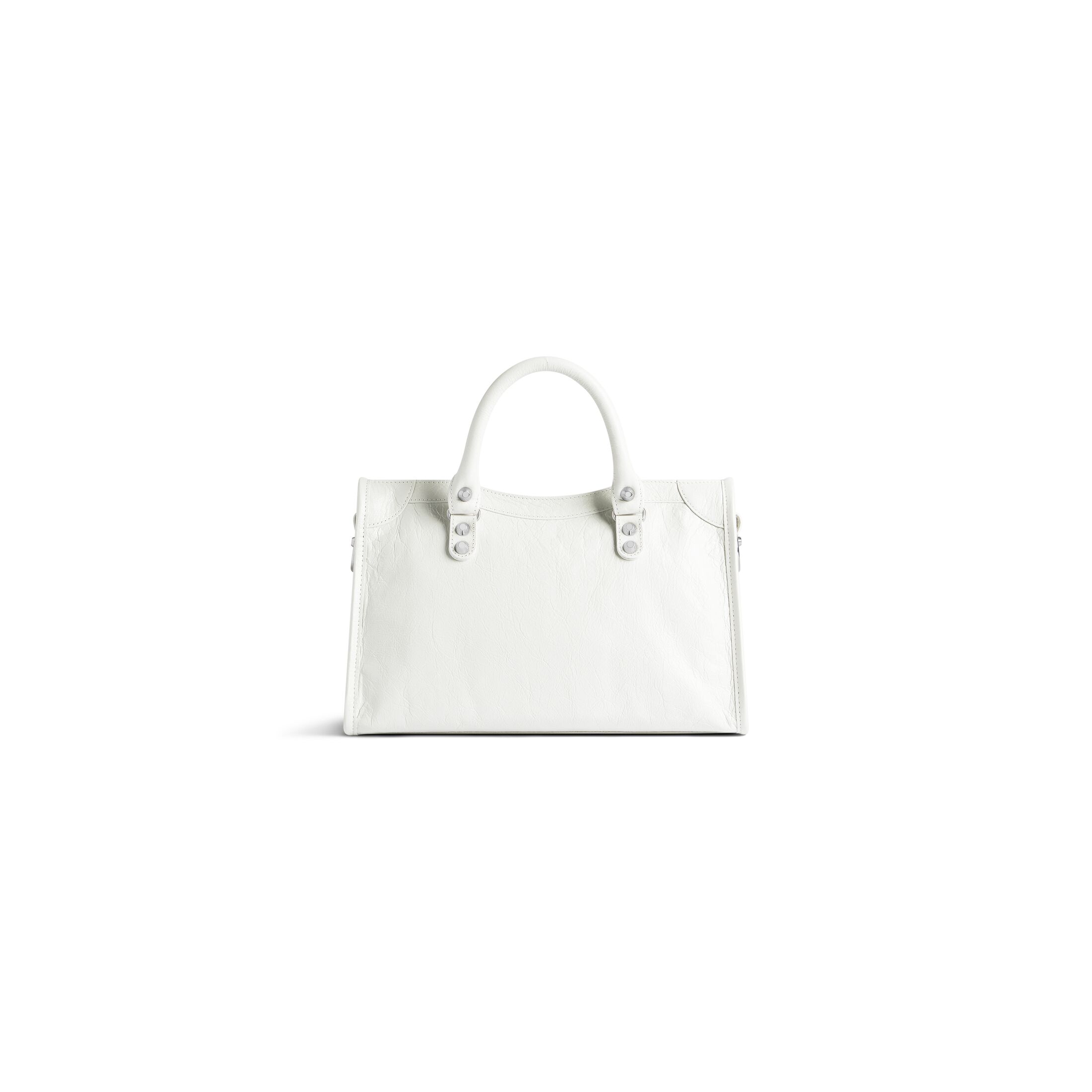 balenciaga Le City Small Bag in White 7977892AA9S9104