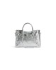 balenciaga Le City Small Bag Metallized in Silver 7977892AA9R8122