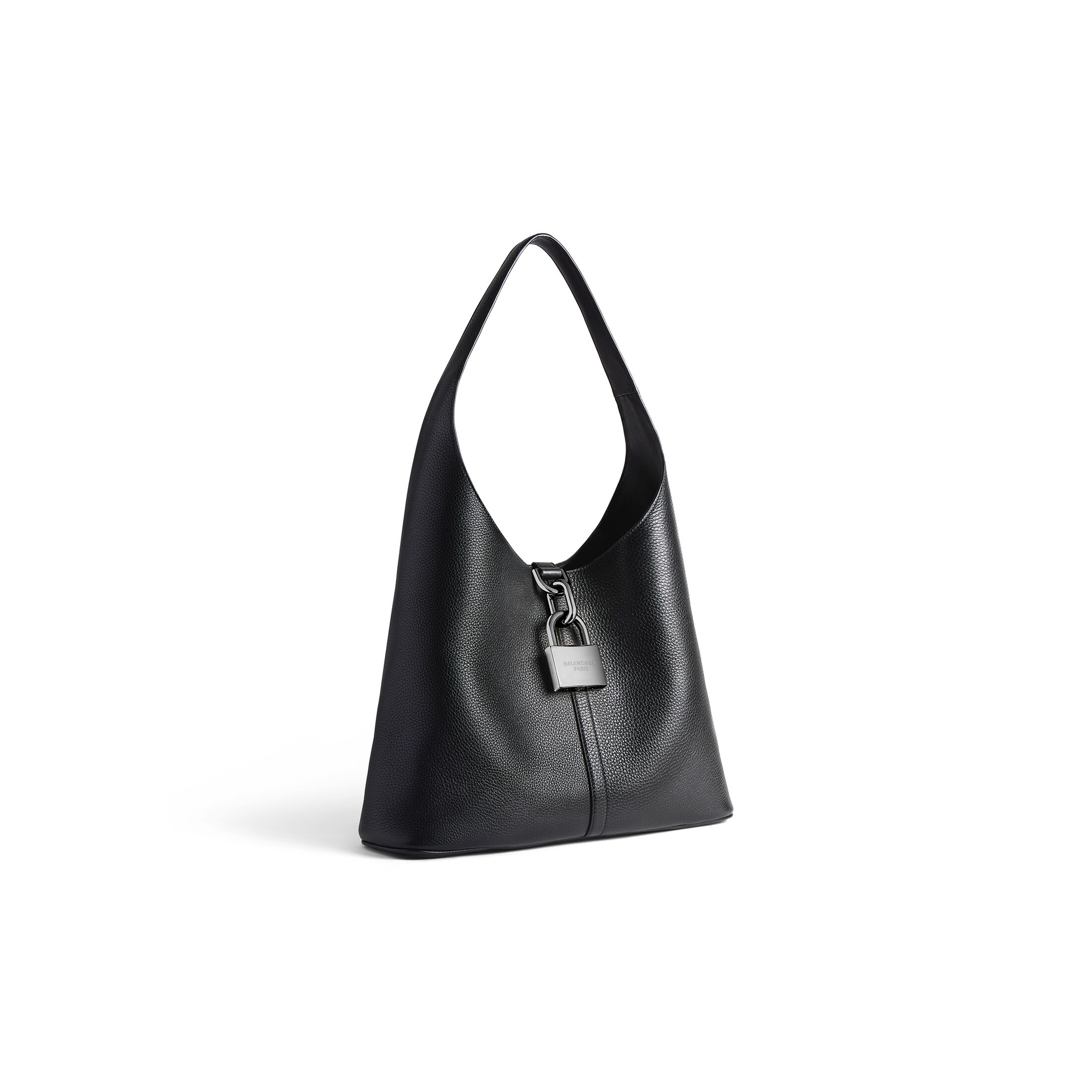 balenciaga Locker Medium North-south Hobo Bag in Black 7716362AAWC1000