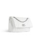 balenciaga Monaco Medium Chain Bag Quilted in Off White 7659452AASE9106