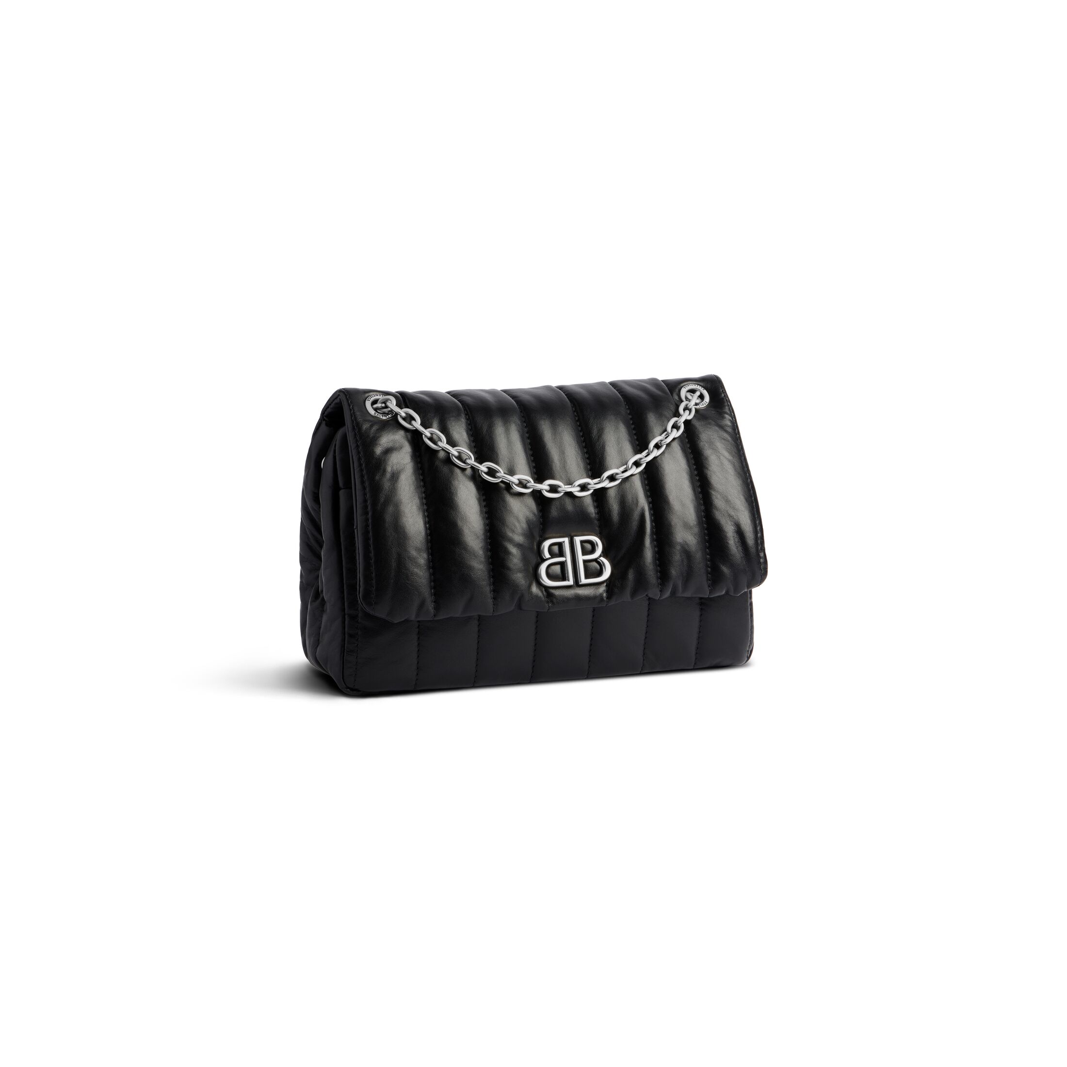 balenciaga Monaco Mini Bag Quilted in Black 7816722AASE1000