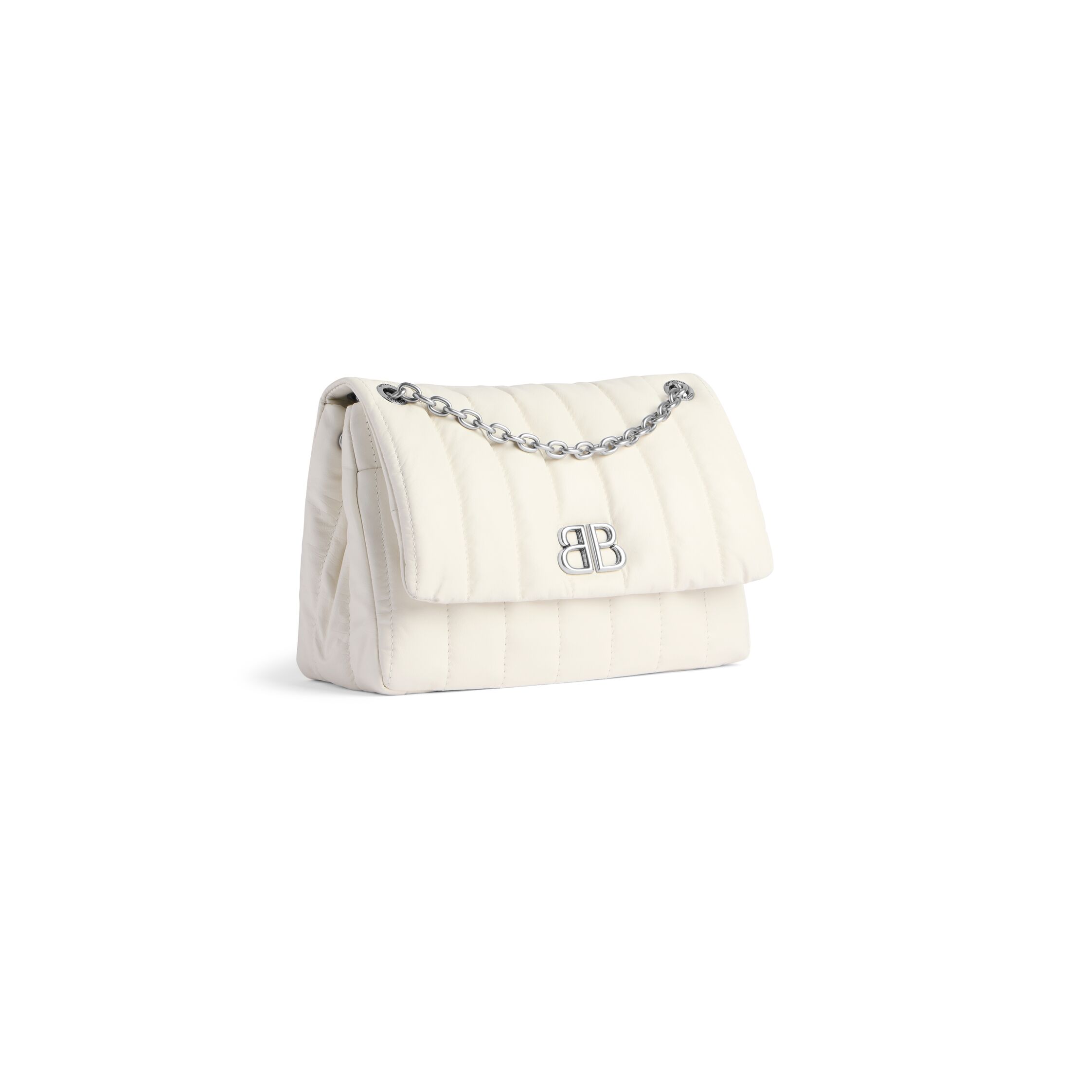 balenciaga Monaco Mini Bag Quilted in White 7816722AASE9106