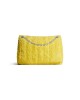 balenciaga Monaco Mini Bag Quilted Towel Fabric in Yellow 7816722AA053504