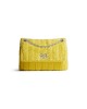 balenciaga Monaco Mini Bag Quilted Towel Fabric in Yellow 7816722AA053504