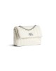 balenciaga Monaco Small Chain Bag Quilted in White 7659662AASE9106