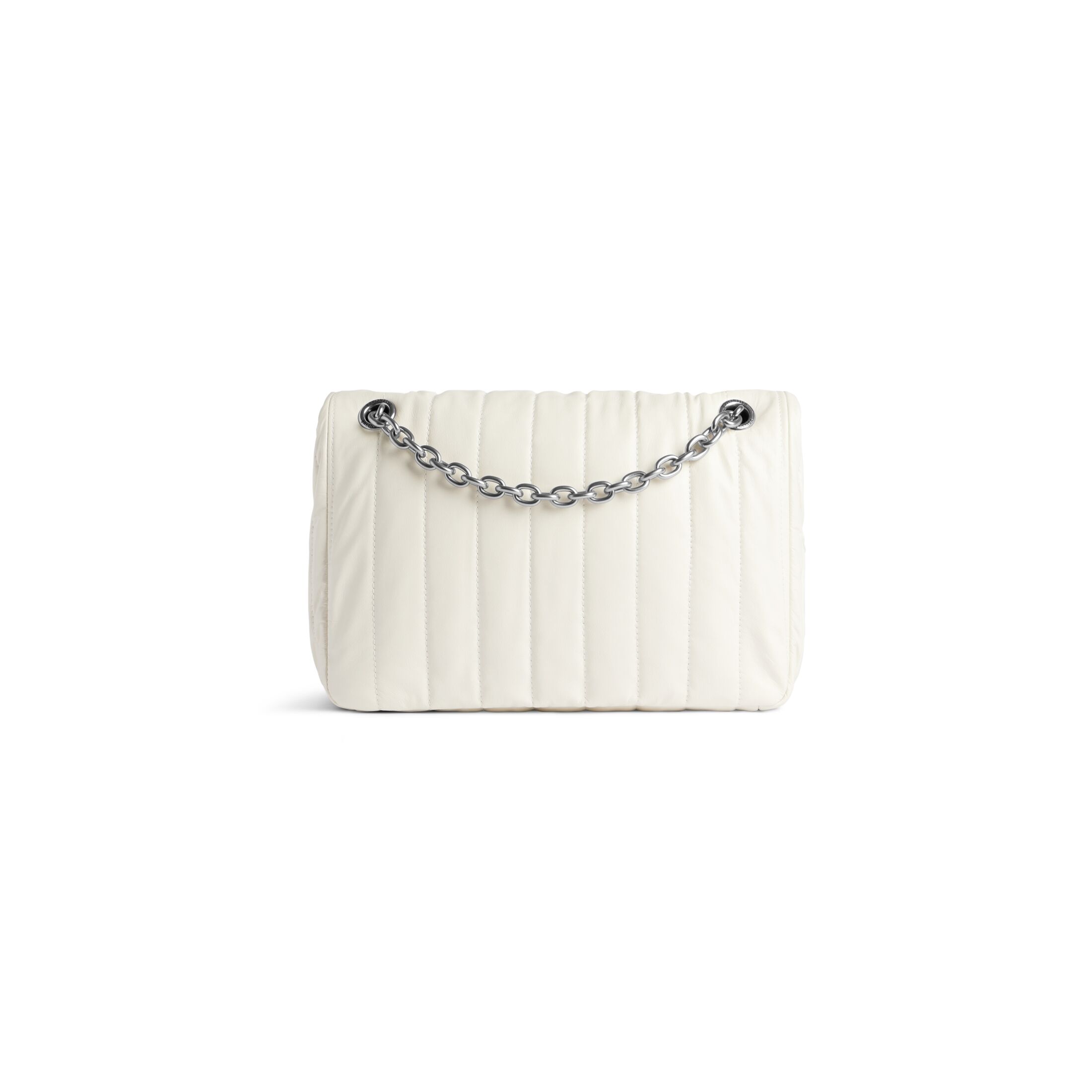 balenciaga Monaco Small Chain Bag Quilted in White 7659662AASE9106