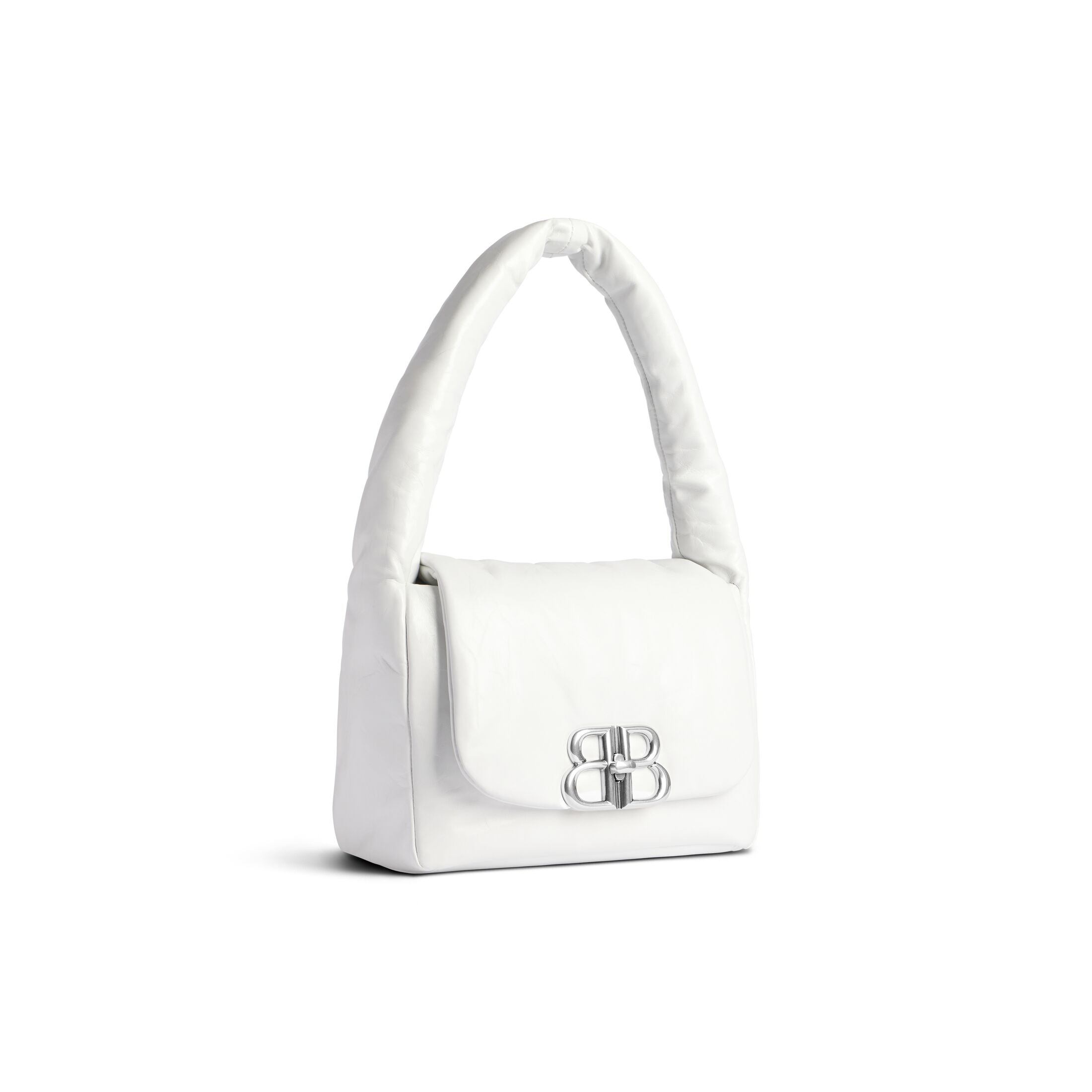 balenciaga Monaco Small Sling Bag in White 7878962AA3Z9001