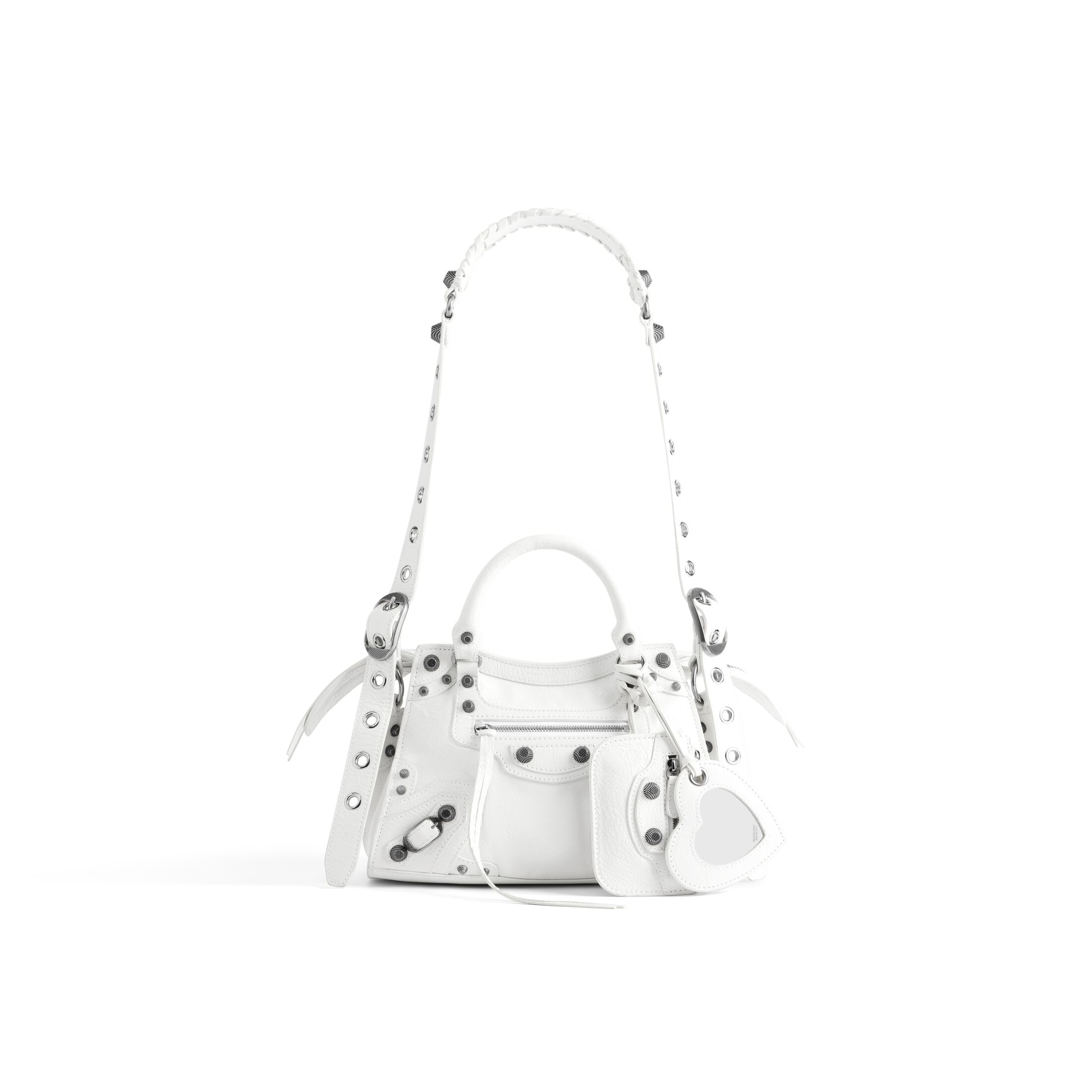 balenciaga Neo Cagole Xs Handbag in White 700940210B09104