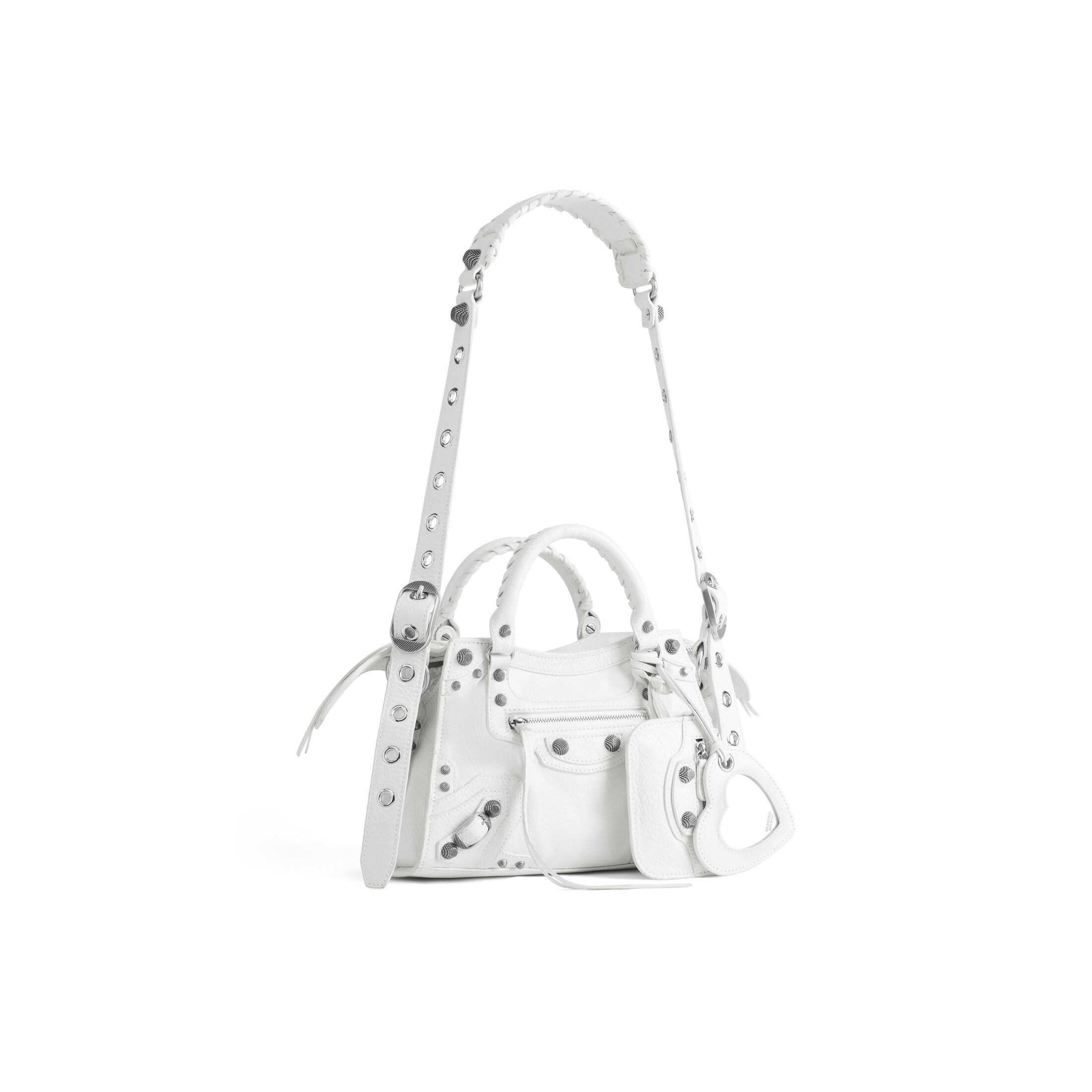 balenciaga Neo Cagole Xs Handbag in White 700940210B09104