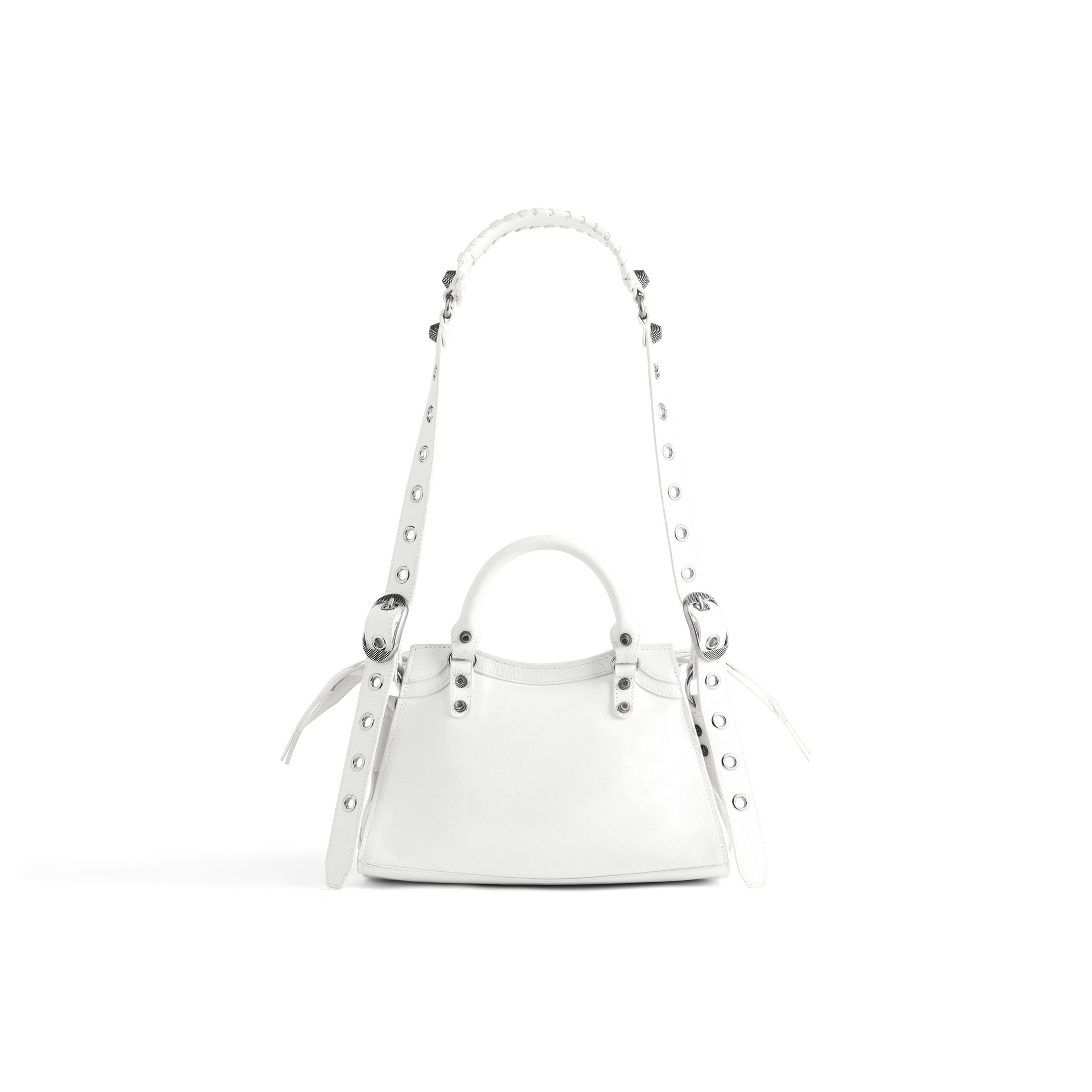 balenciaga Neo Cagole Xs Handbag in White 700940210B09104