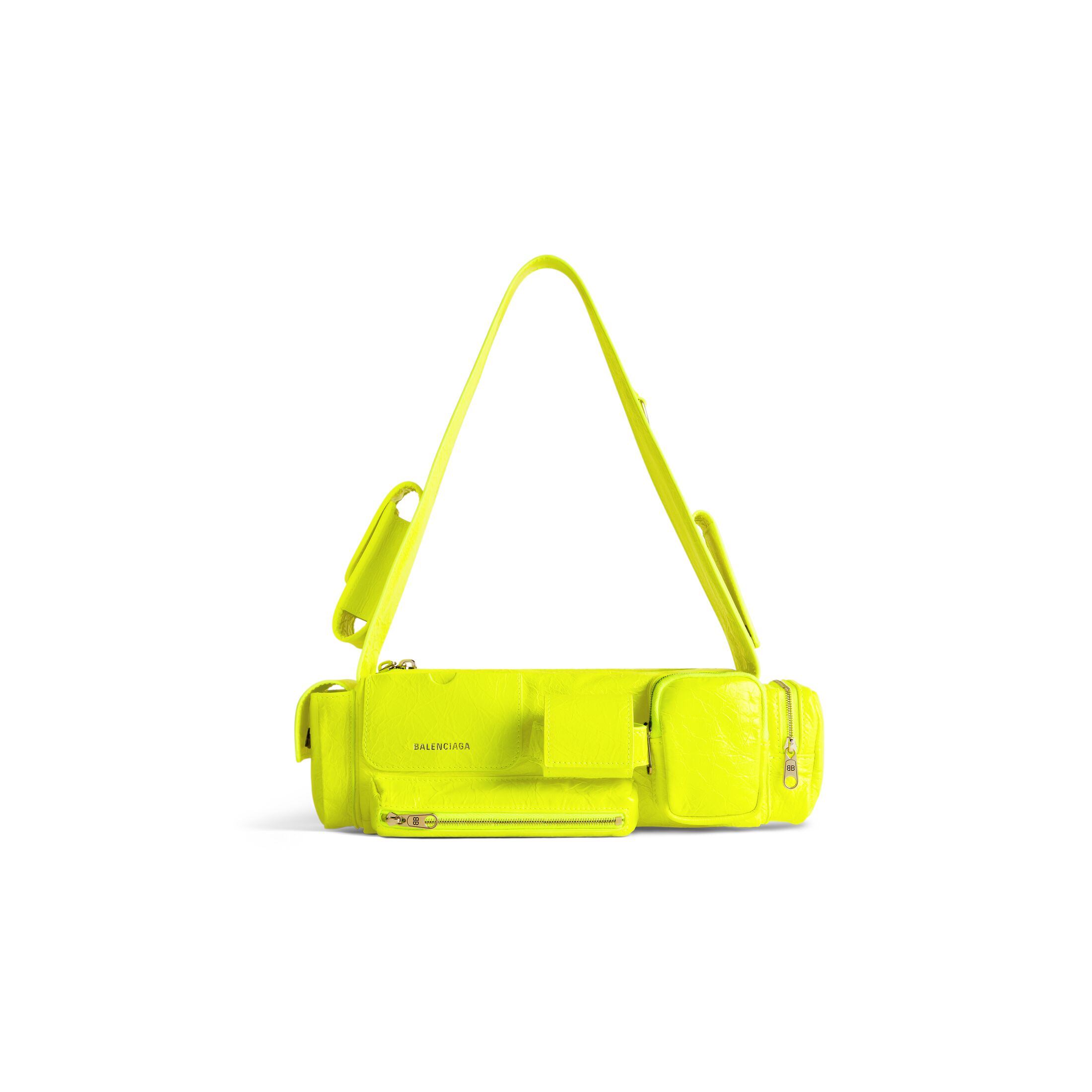 balenciaga Superbusy Xs Sling Bag in Fluo Yellow 762516210CA7206