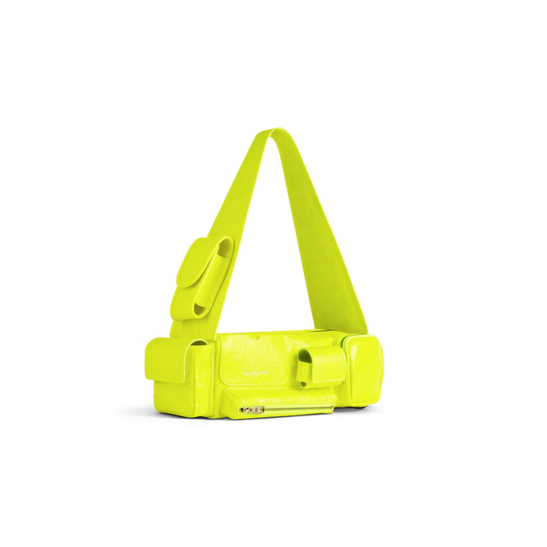 balenciaga Superbusy Xs Sling Bag in Fluo Yellow 762516210CA7206