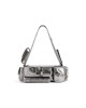 balenciaga Superbusy Xs Sling Bag Metallized in Silver 7625162AAVH8103